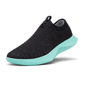 Black / Mint Allbirds Tree Dasher Relay Women's Running Shoes | PH4301EX