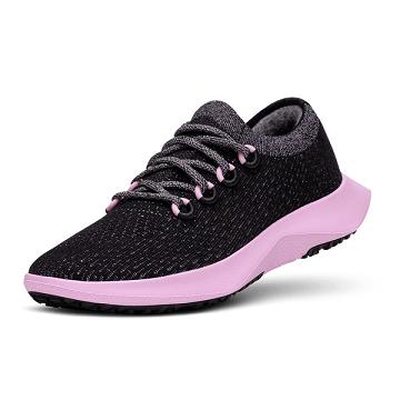 Black / Pink Allbirds Tree Dasher 2 Women's Running Shoes | PH4257DN