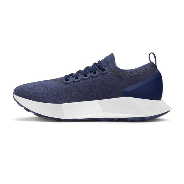 Navy Allbirds Wool Flyer Mizzles Women's Running Shoes | PH4330NB